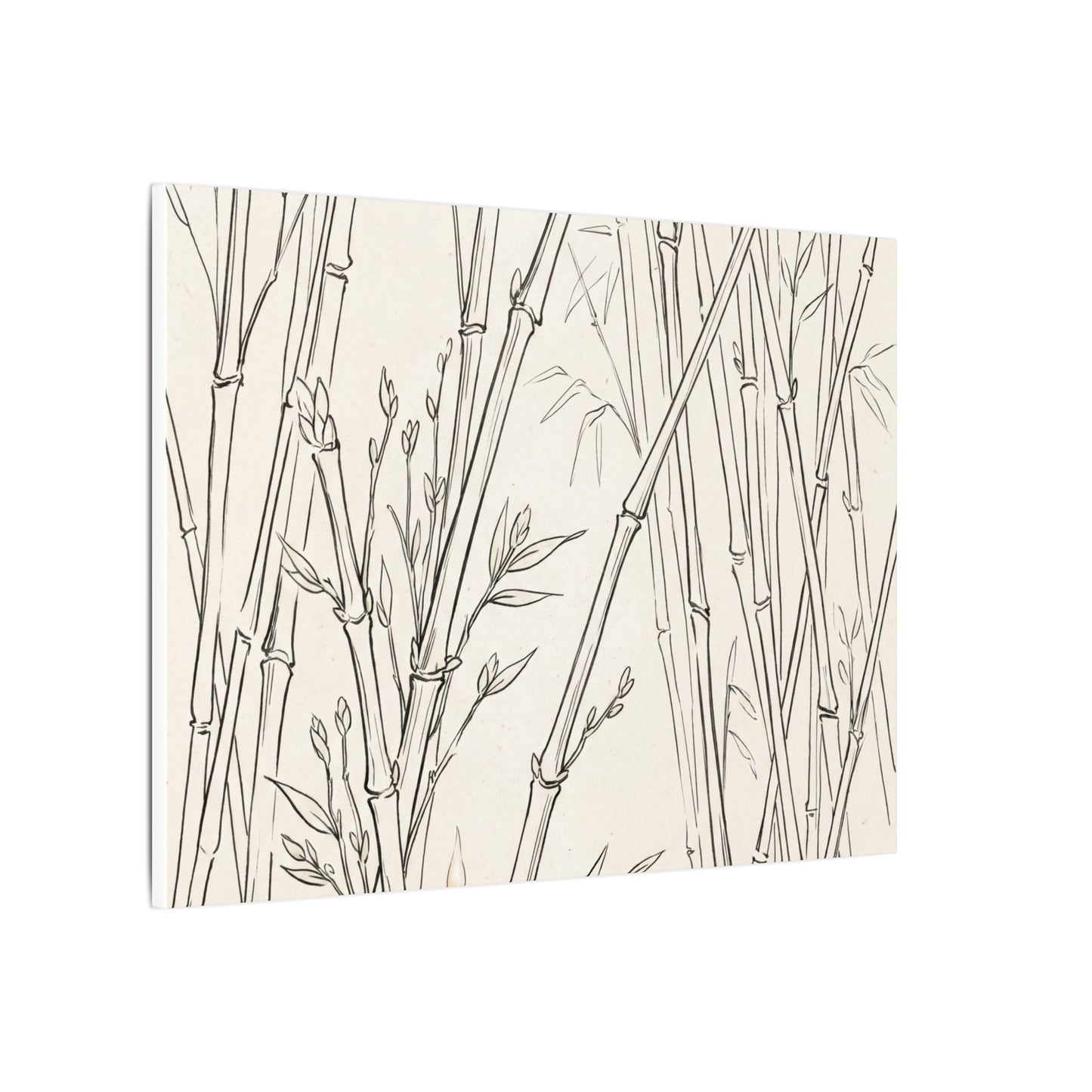 Candlelight Bamboo Grove Canvas Art - Japandi Fukinsei