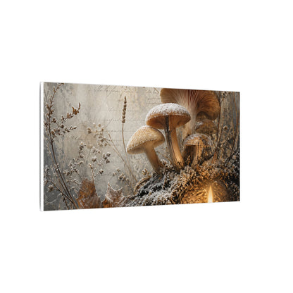 Wild Mushrooms Texture Canvas Art | Elegant Japandi Art