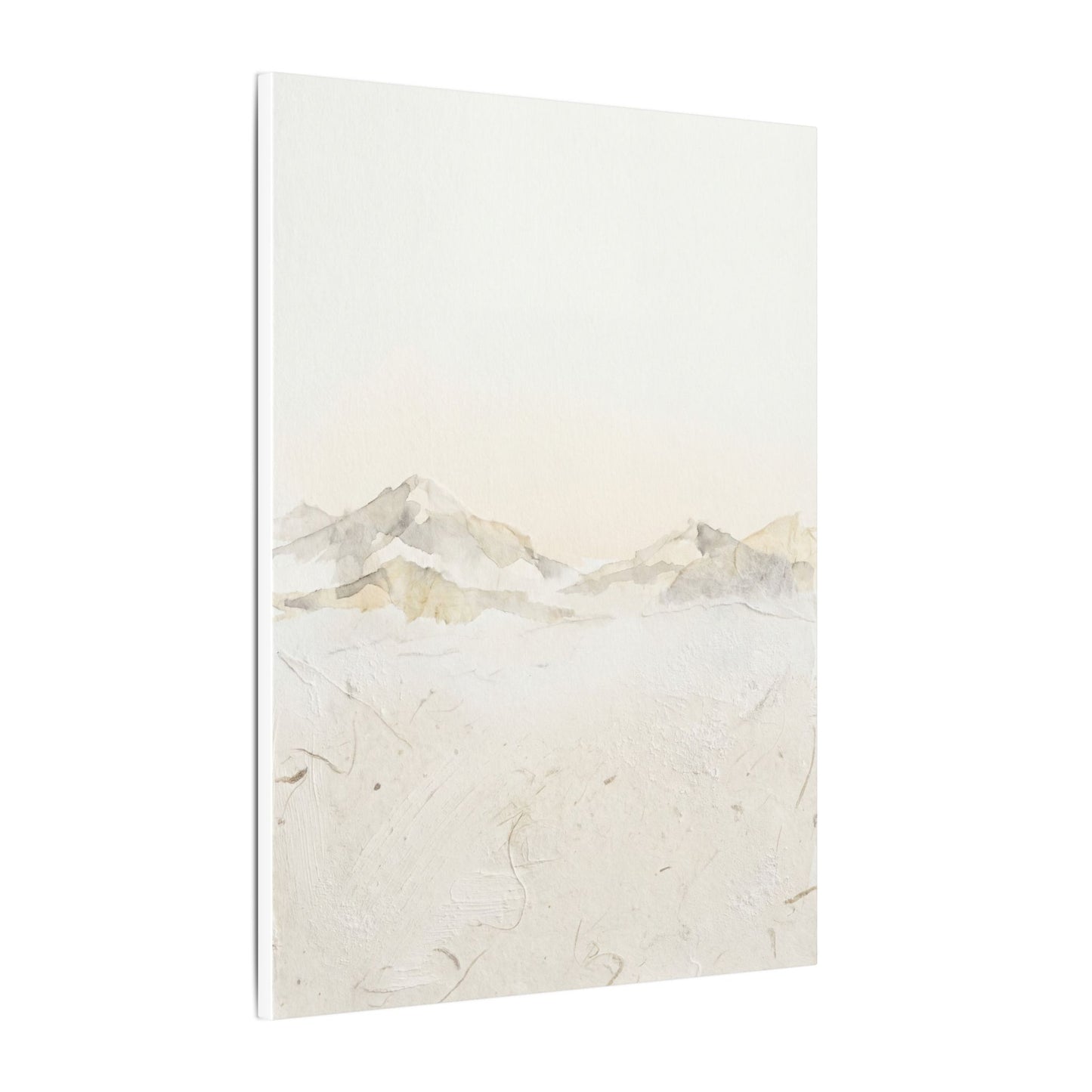 Mountain Mist Winter Canvas Art | Japandi Warm Design