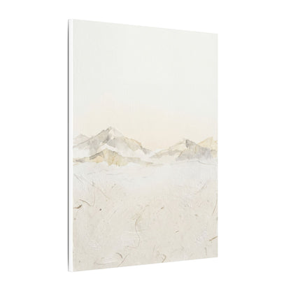 Mountain Mist Winter Canvas Art | Japandi Warm Design