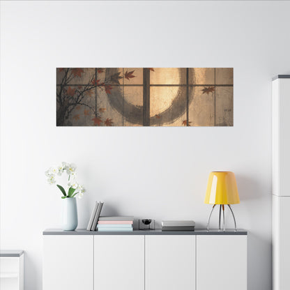 Shoji Screen Texture Canvas Art | Earthy Japandi Art