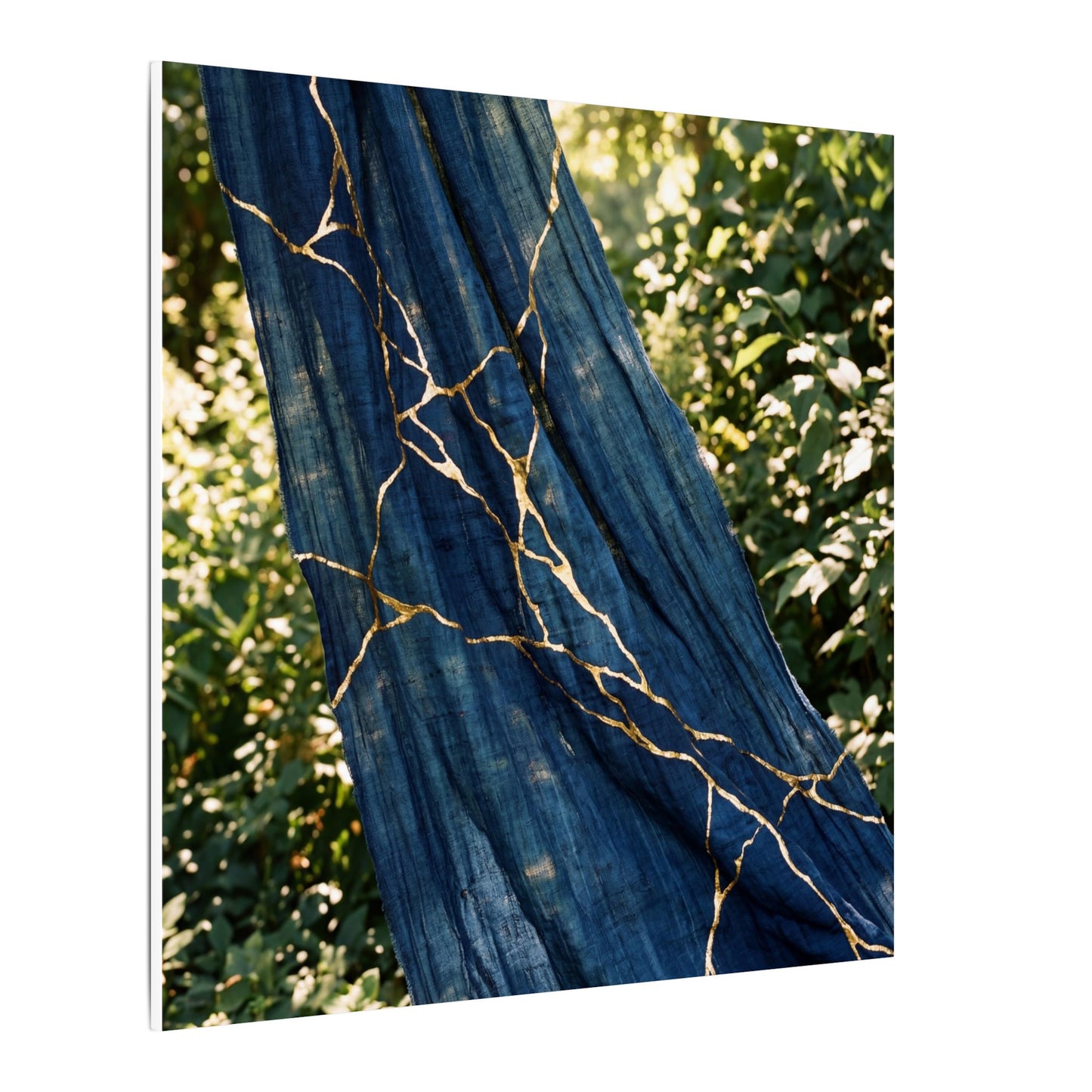 Resilient Silk Drape Canvas Art - Gold Repair Kintsugi