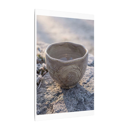 Seijaku Ceramic Bowl Canvas Art - Japandi Japanese Pattern