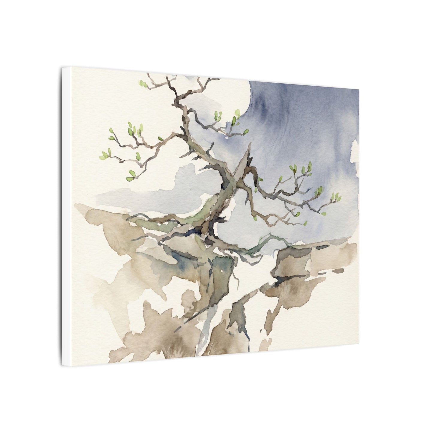 Moonlight Pine Tree Canvas Art - Japandi Ma