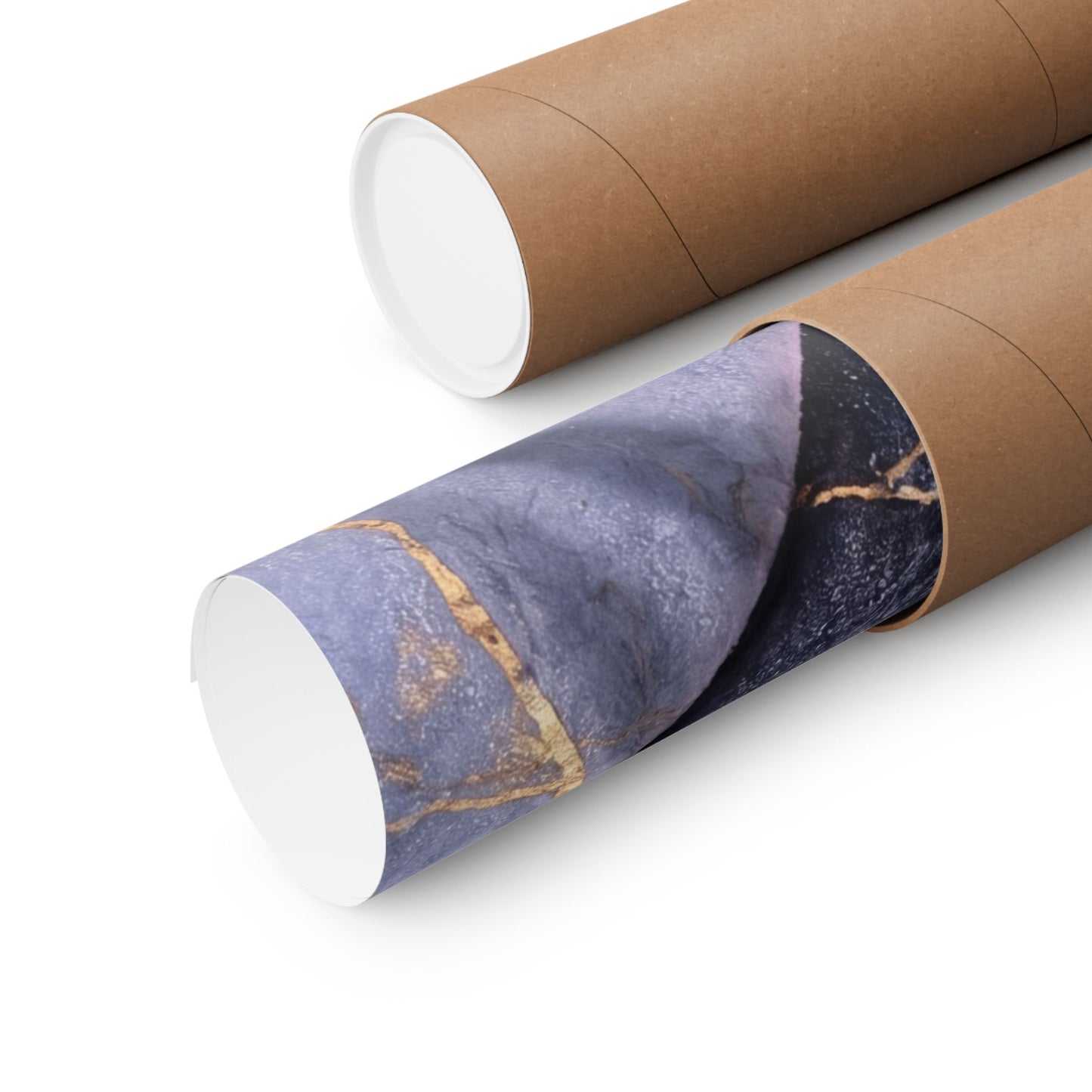 Artful Paper Fold Wall Art Print - Gold Vein Kintsugi