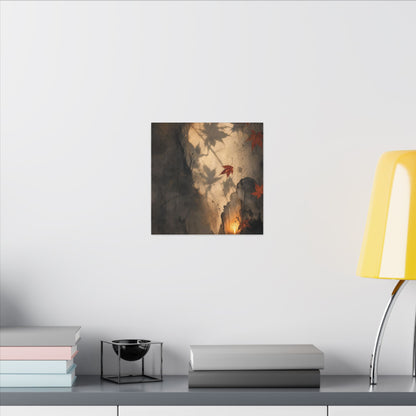 Shadow Play Texture Canvas Art | Neutral Japandi Art