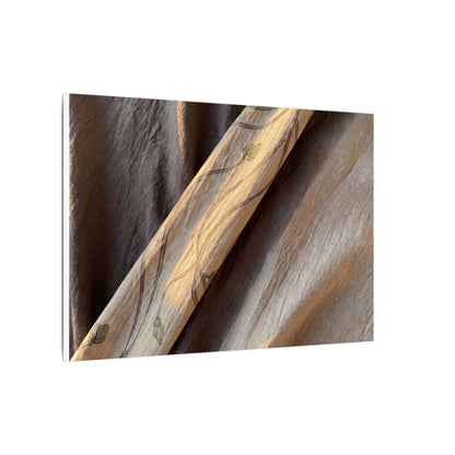 Warm Silk Drape Canvas Art - Japanese Pattern Japandi