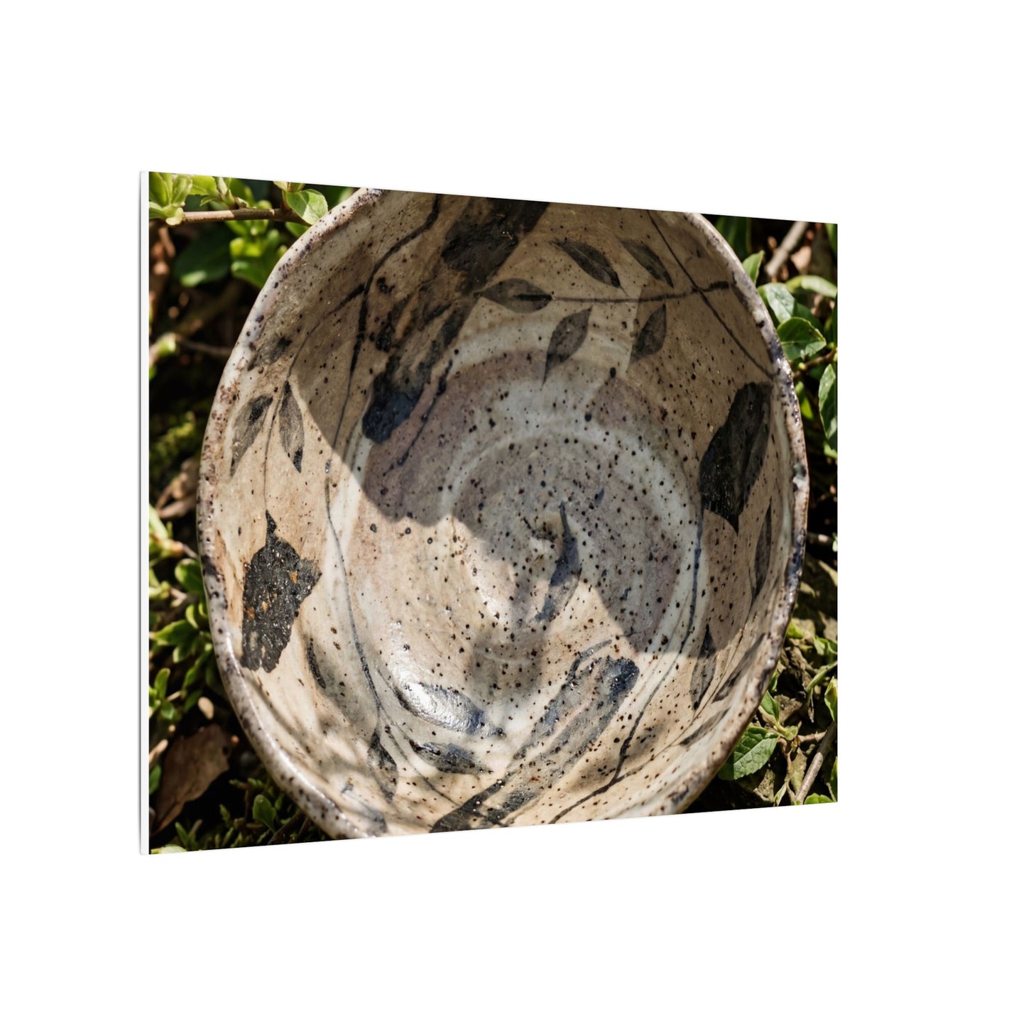 Elegant Ceramic Bowl Canvas Art - Japanese Pattern Japandi