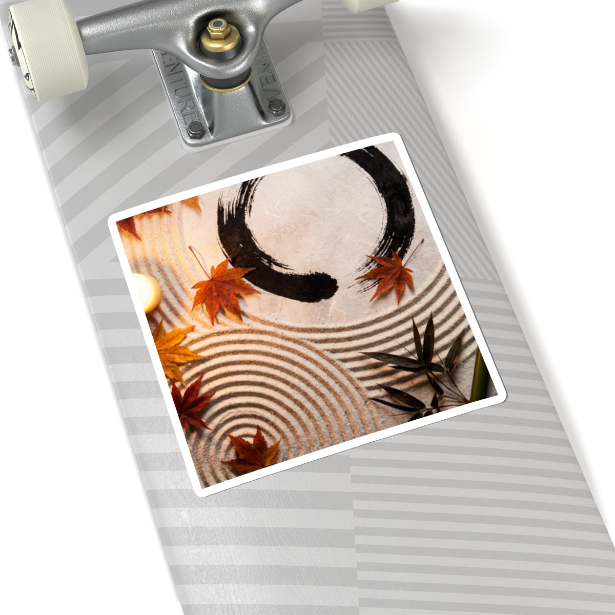 Zen Rock Garden in Candlelight | Enso Sticker