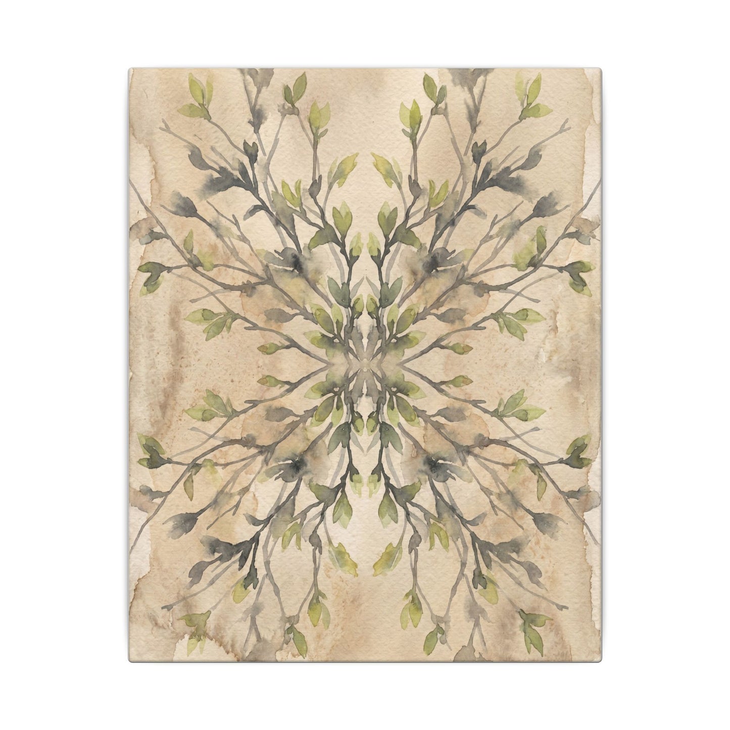 Shibui Shadow Play Canvas Art - Japandi Watercolor
