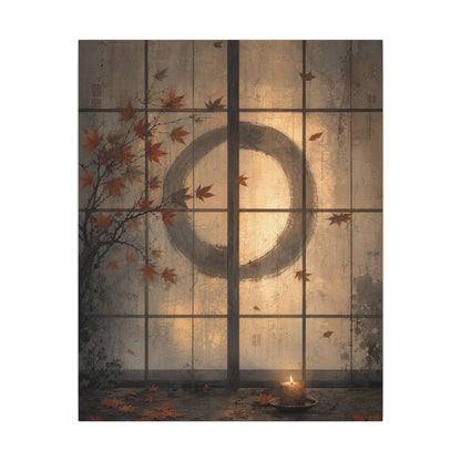 Shoji Screen Texture Canvas Art | Earthy Japandi Art