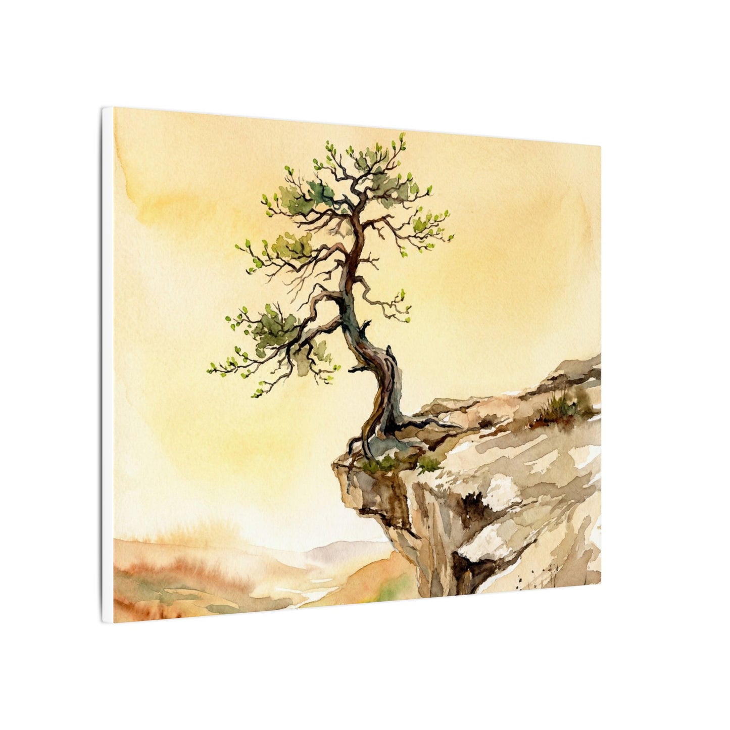 Golden Hour Pine Tree Canvas Art - Japandi Fukinsei