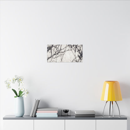 Winter Shadow Play Japanese Pattern Canvas Art | Elegant Decor