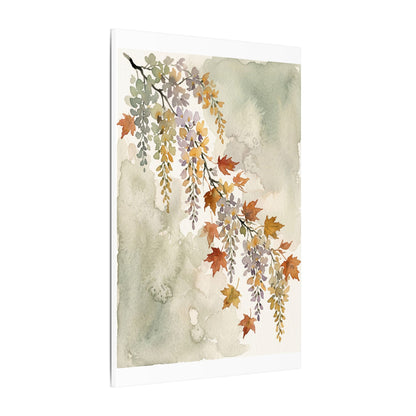 Ma Wisteria Canvas Art - Japandi Watercolor