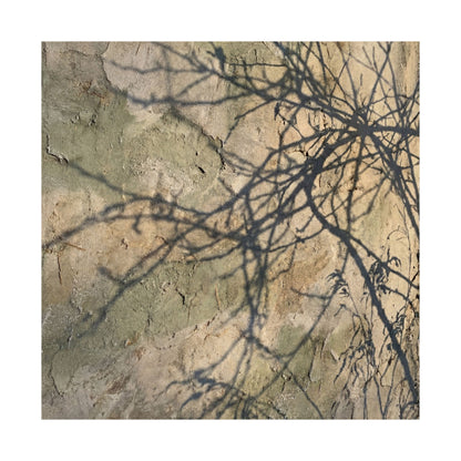 Shadow Play Winter Wall Art Print | Japandi Earthy Design