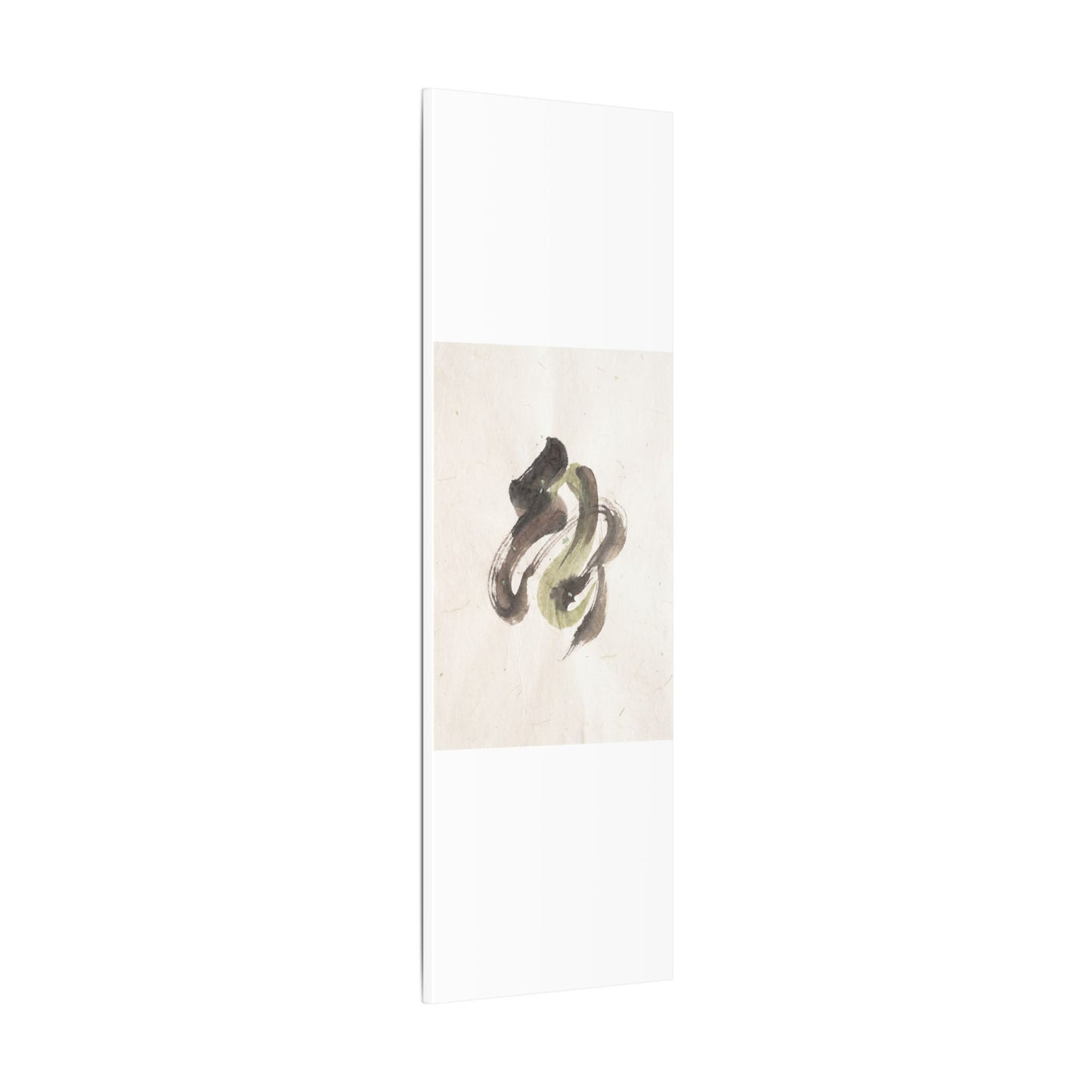 Ink Brushstroke Canvas Art | Spring Japandi Japanese Pattern Art