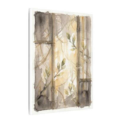 Shoji Screen Spring Canvas Art | Japandi Cozy Design