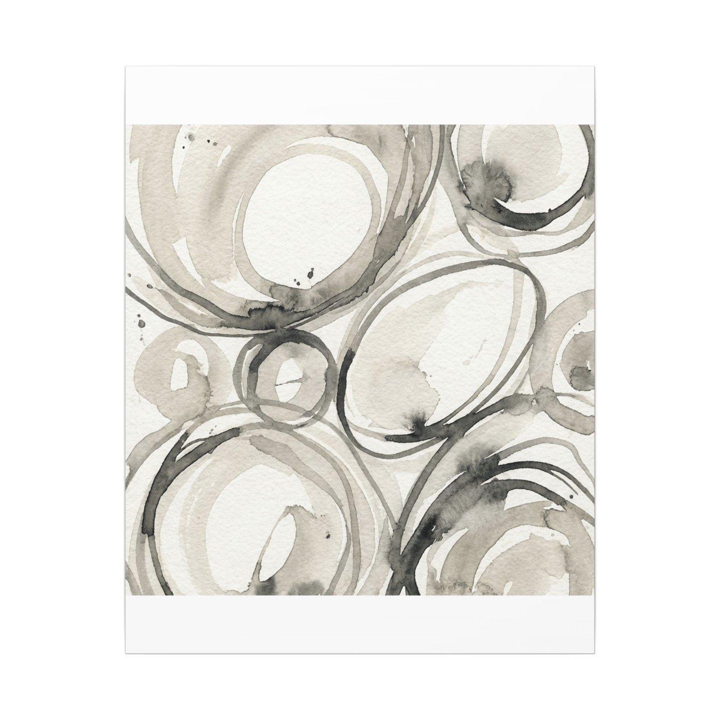 Handcrafted Feel Japandi Watercolor Canvas Art