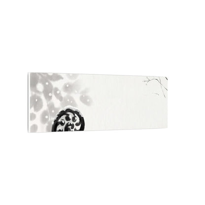 Winter Fern Unfurling Ukiyo E Inspired Canvas Art | Peaceful Decor
