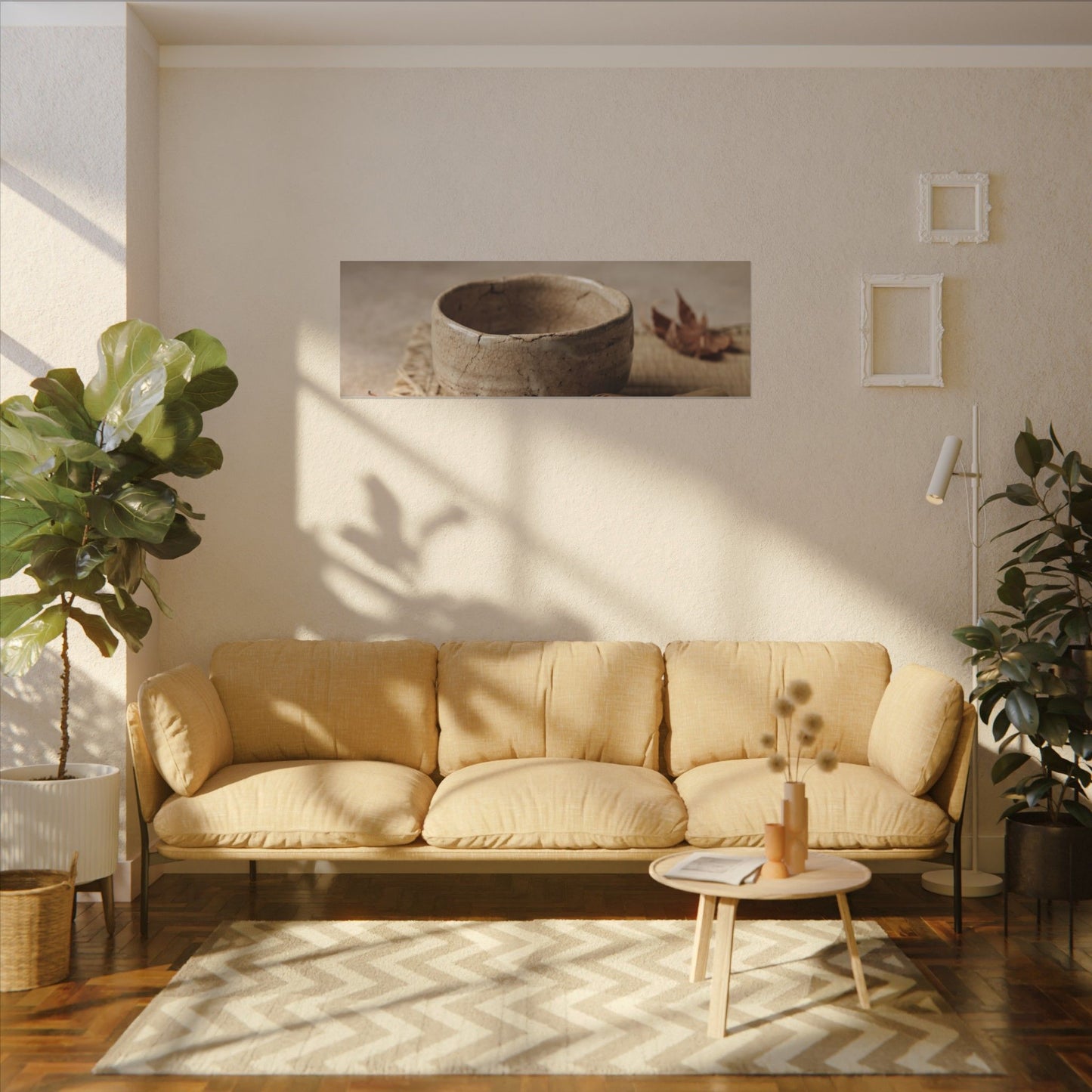 Ma Tea Ceremony Canvas Art - Japandi Texture