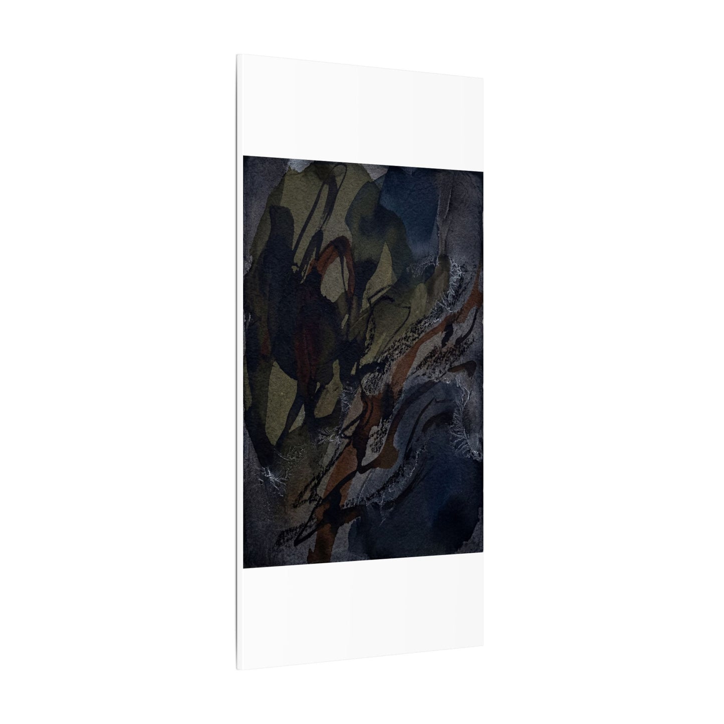 Shadow Play Winter Canvas Art | Dark Japandi Luxurious Design