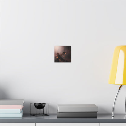 Moody Ink Brushstroke Canvas Art - Moody Minimal Dark Japandi