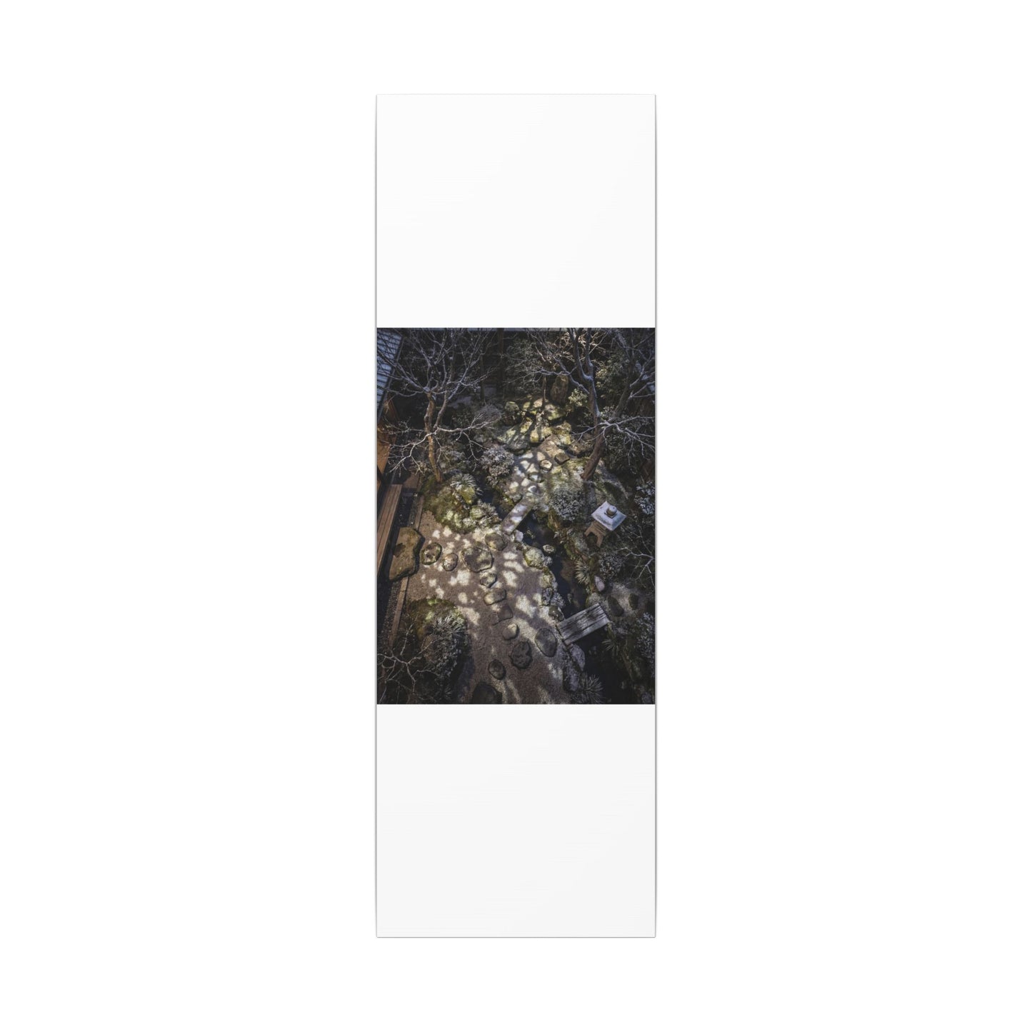 Moonlit Garden Japanese Pattern Canvas Art | Elegant Japandi Art