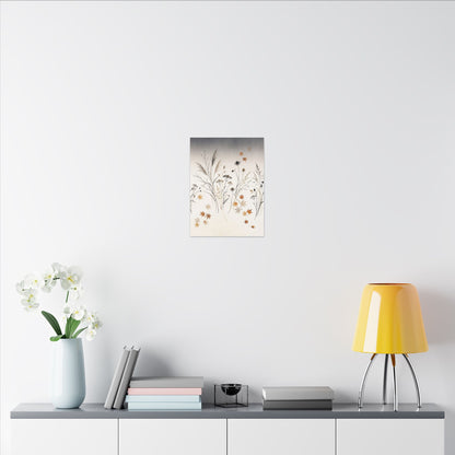 Dawn Dried Flowers Canvas Art - Japandi Kanso