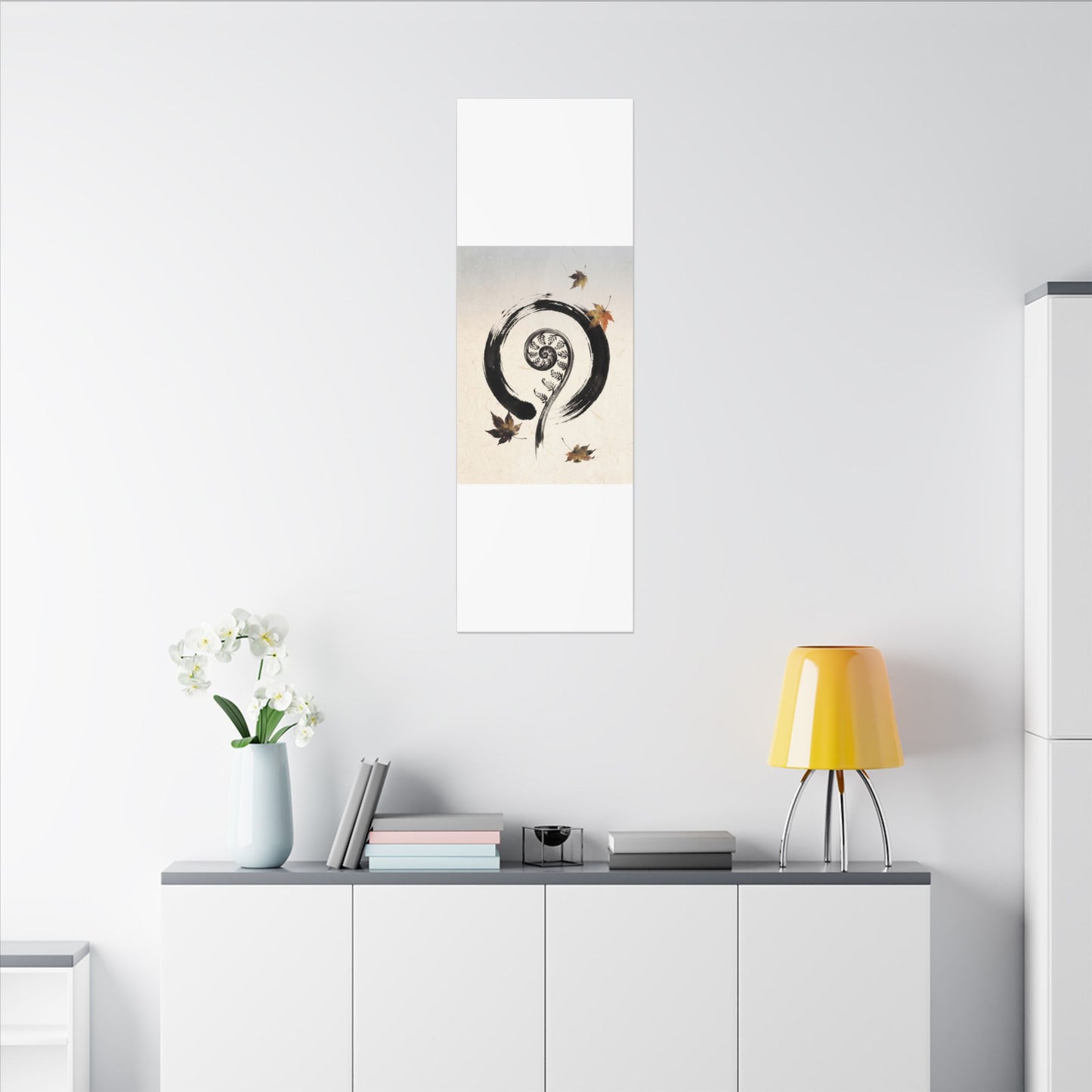 Fern Unfurling Autumn Canvas Art | Zen Peaceful Design
