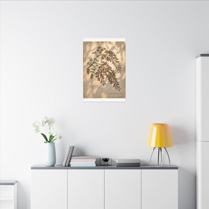 Spring Wisteria Herbarium Canvas Art | Earthy Decor