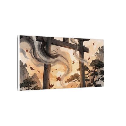 Torii Gate Ukiyo E Inspired Canvas Art | Serene Zen Art