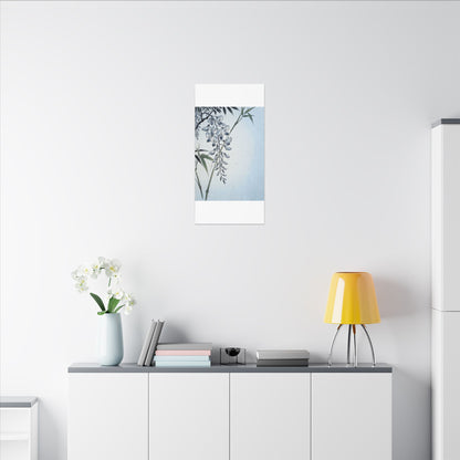 Zen Wisteria in Moonlight | Ukiyo E Inspired Canvas Art