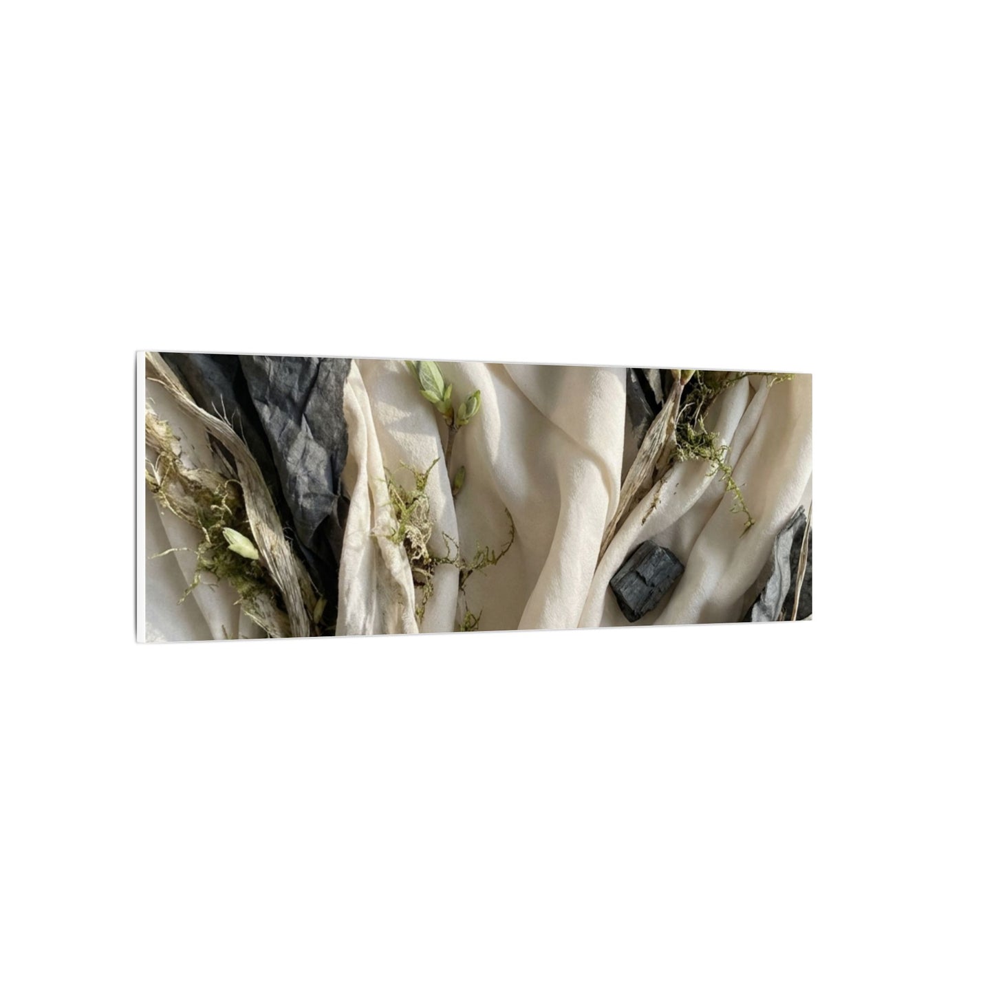 Spring Silk Drape Texture Canvas Art | Warm Decor