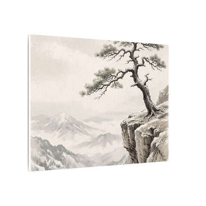 Seijaku Pine Tree Canvas Art - Japandi Japanese Pattern