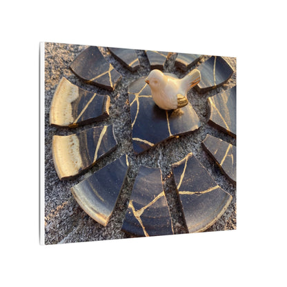Golden Hour Broken Pottery Canvas Art - Kintsugi Datsuzoku