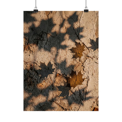 Shadow Play Texture Wall Art Print | Cozy Japandi Art Art Print