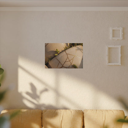 Spring Broken Pottery Gold Vein Canvas Art | Beautiful Decor