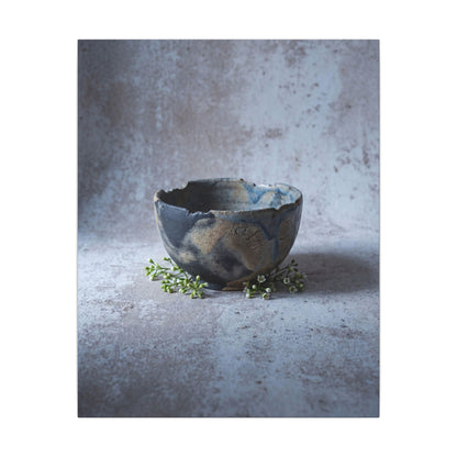 Ceramic Bowl Spring Canvas Art | Japandi Warm Design