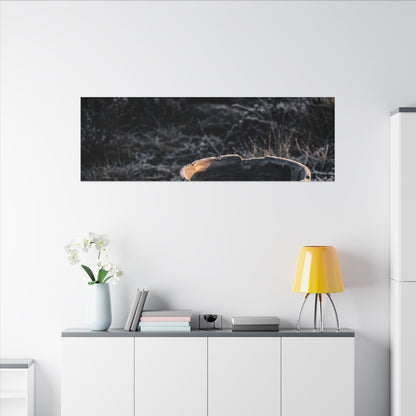 Kanso Ceramic Bowl Canvas Art - Dark Japandi Dark Texture