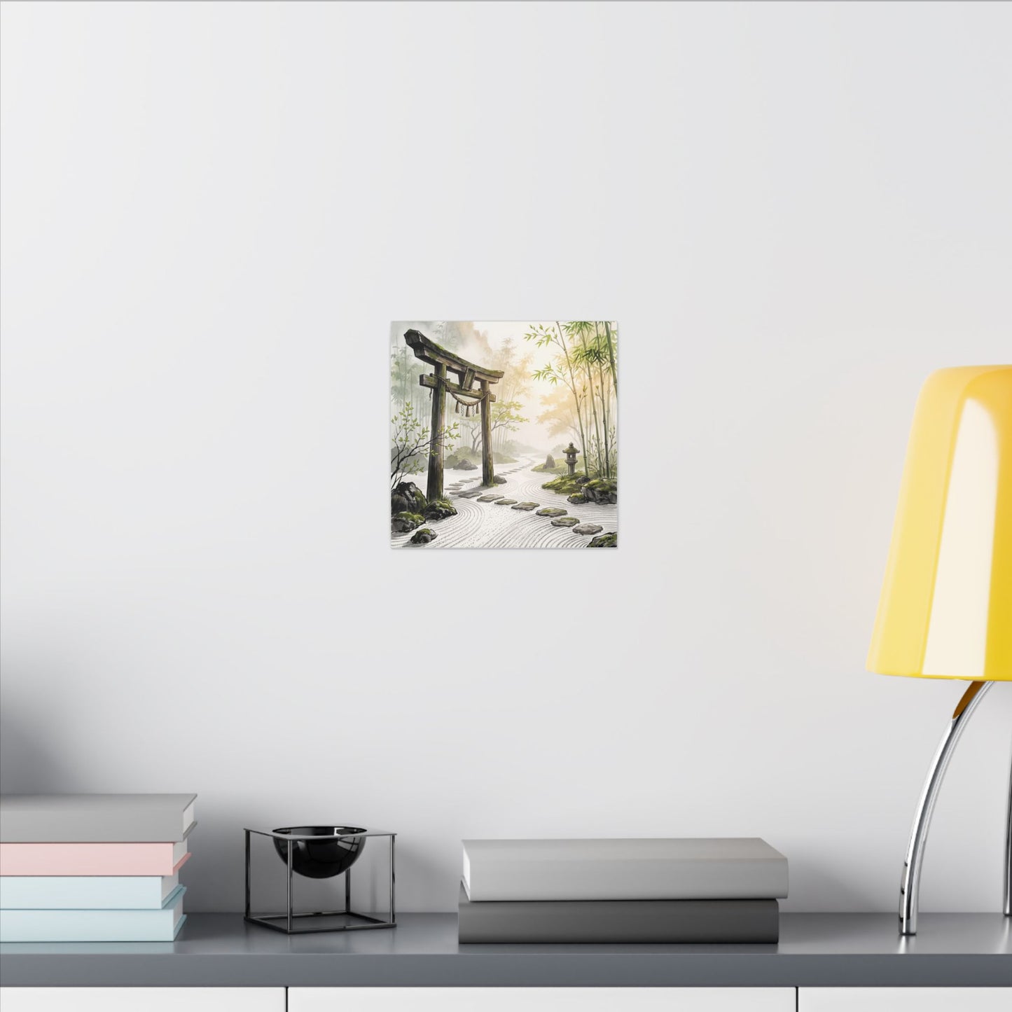 Peaceful Torii Gate Canvas Art - Karesansui Zen