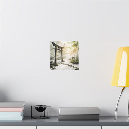 Peaceful Torii Gate Canvas Art - Karesansui Zen