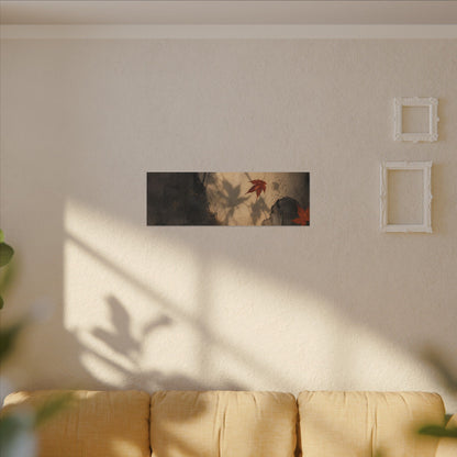 Shadow Play Texture Canvas Art | Neutral Japandi Art