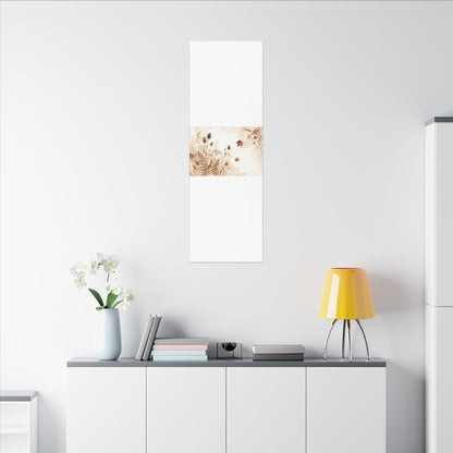 Dried Flowers Canvas Art | Autumn Japandi Watercolor Art