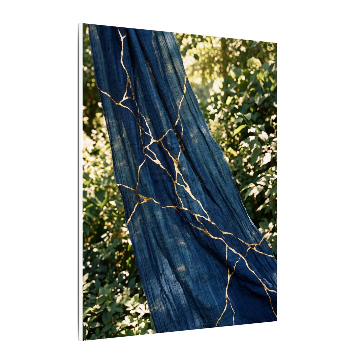Resilient Silk Drape Canvas Art - Gold Repair Kintsugi