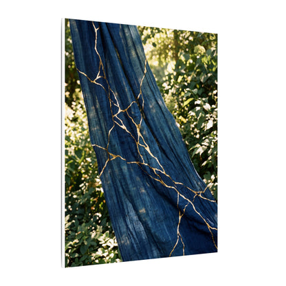 Resilient Silk Drape Canvas Art - Gold Repair Kintsugi