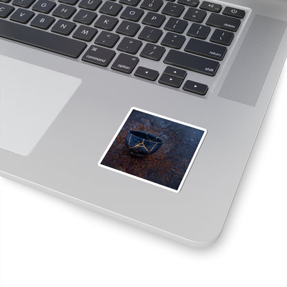 Beautiful Rust Patina Sticker - Gold Repair Kintsugi