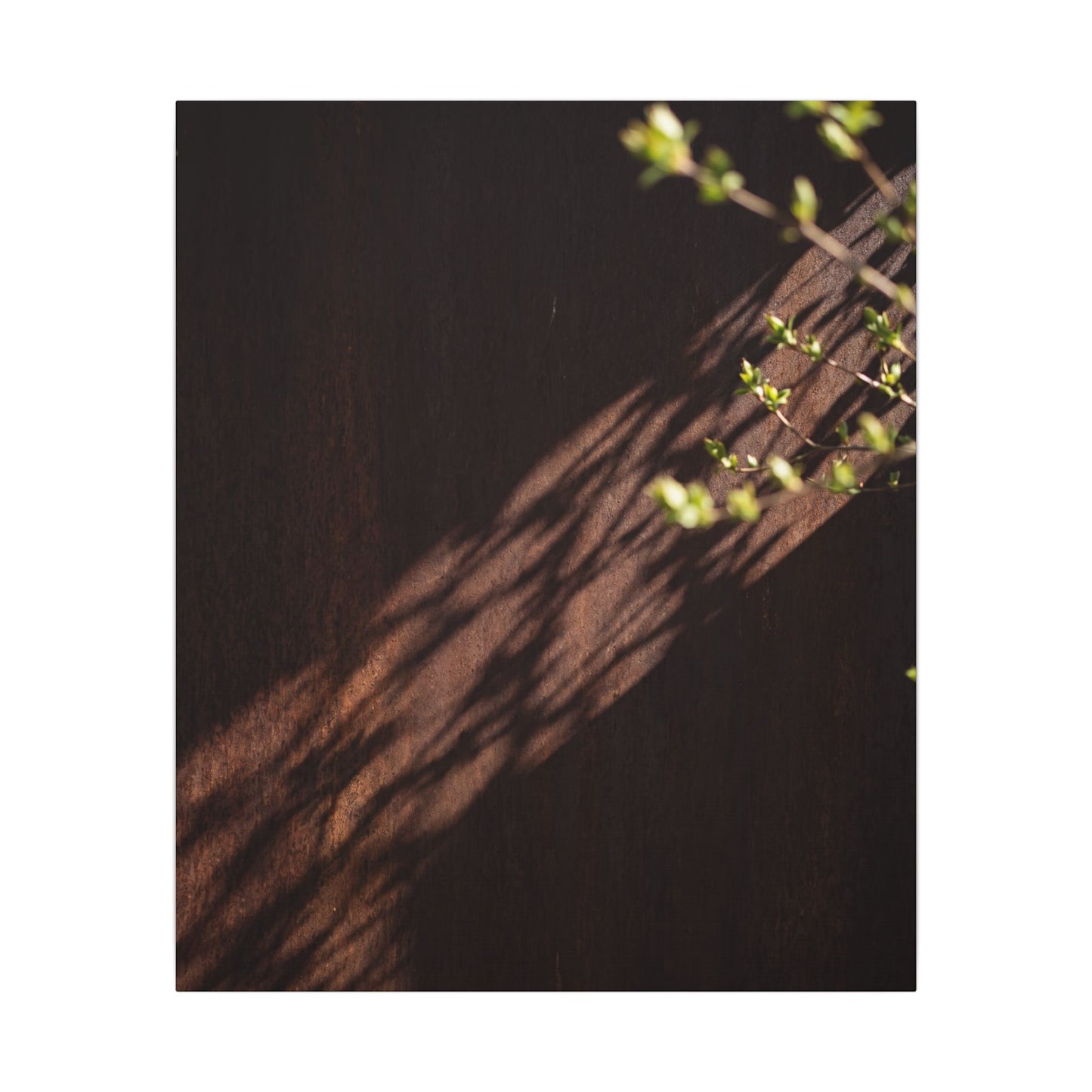 Rust Patina Moody Minimal Canvas Art | Sophisticated Dark Japandi Art