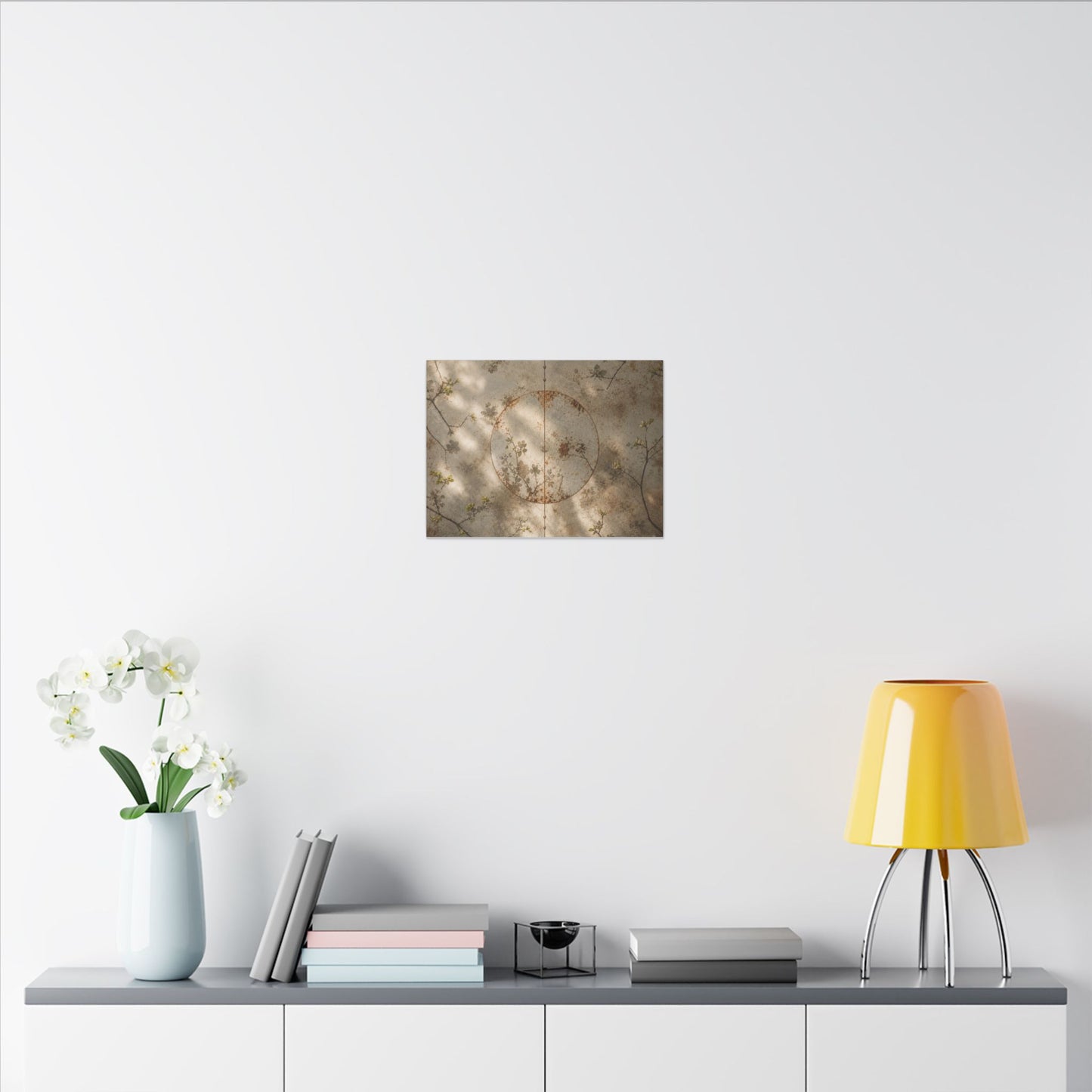 Japandi Rust Patina in Dappled | Japanese Pattern Canvas Art