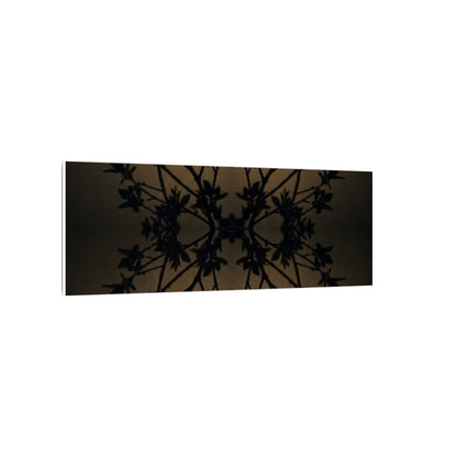 Golden Hour Shadow Play Canvas Art - Dark Japandi Seijaku