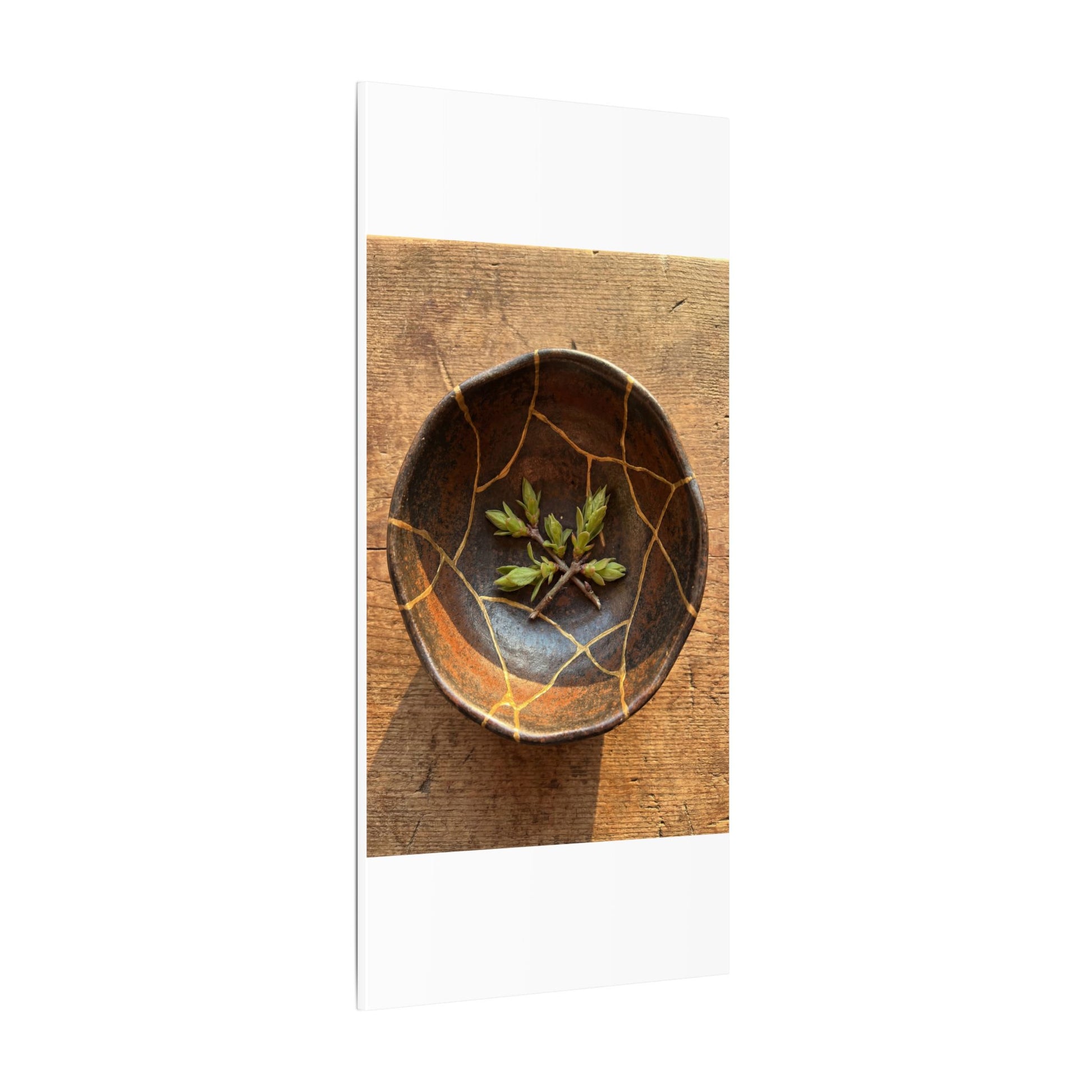 Ceramic Bowl Gold Repair Canvas Art | Resilient Kintsugi Art Art Print